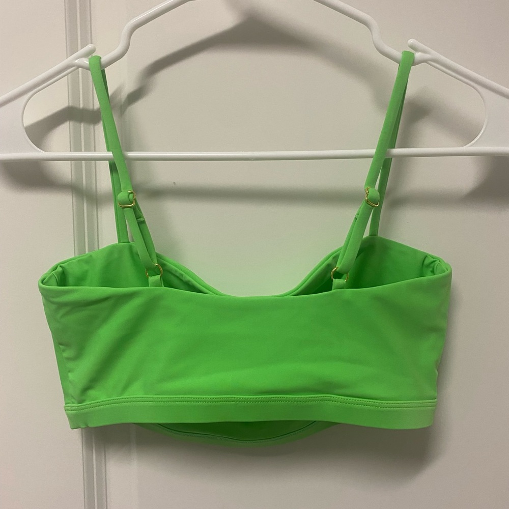 Night Dive lime green bathing suit top (medium)